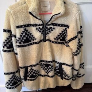 Thread & Supply Cream and Black Teddy Jacket (FITS SMALL)